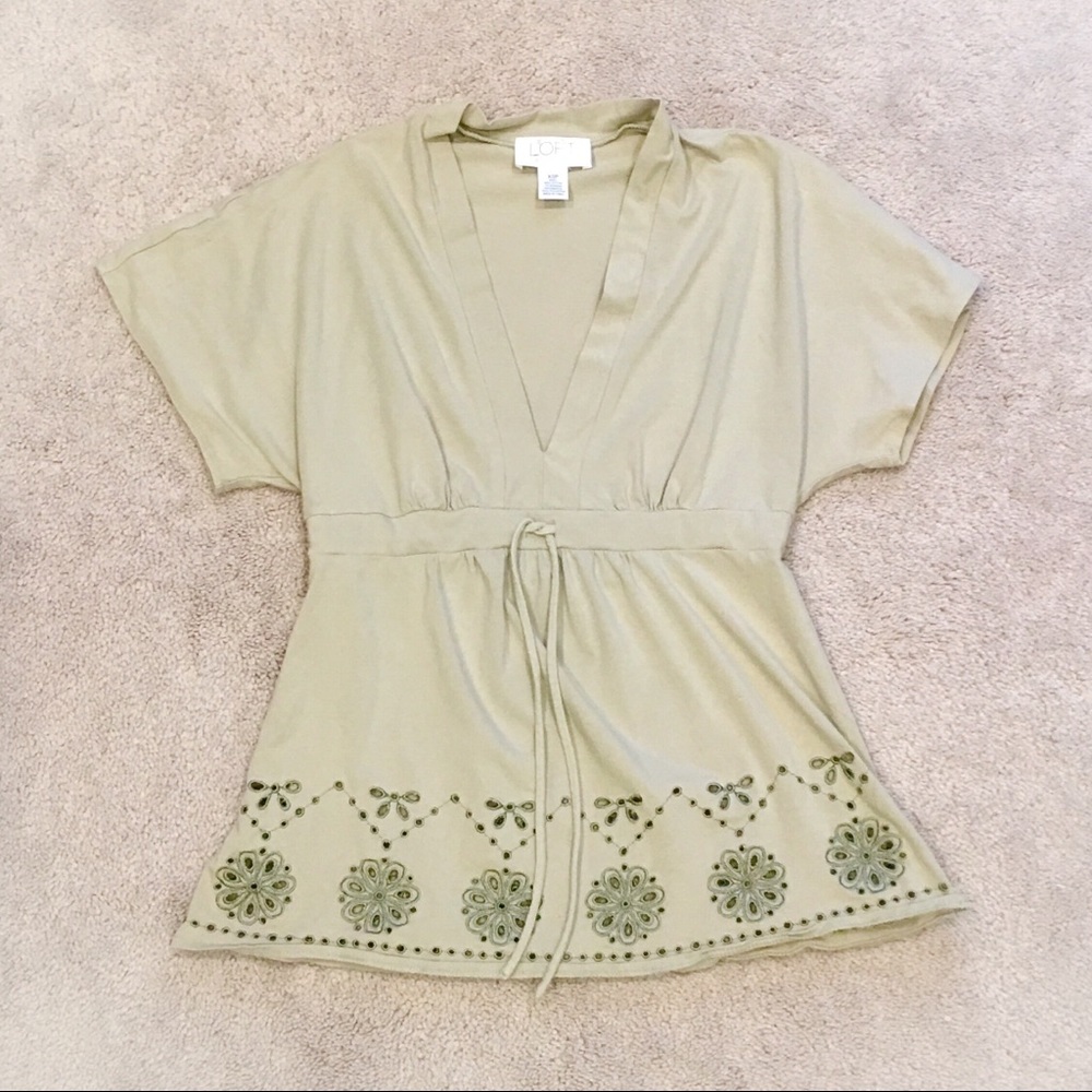 LOFT Sage Green Tee